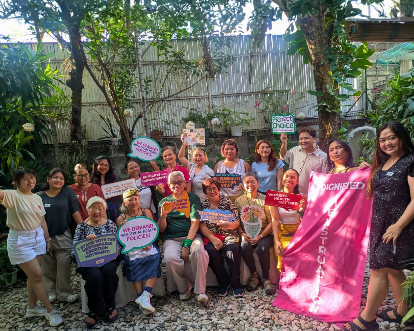 Group photo from Hingang Malalim solidarity care space
